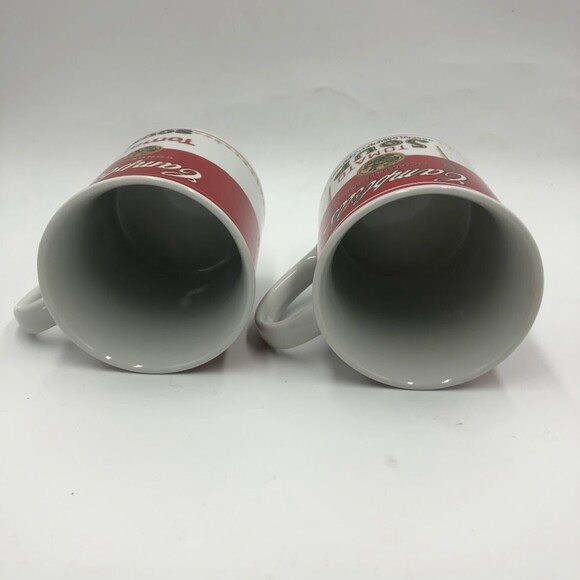 Vtg 1994 Set 2 Campbells Condensed Tomato Soup Ceramic Mugs 125th Anniversary - Picture 5 of 12